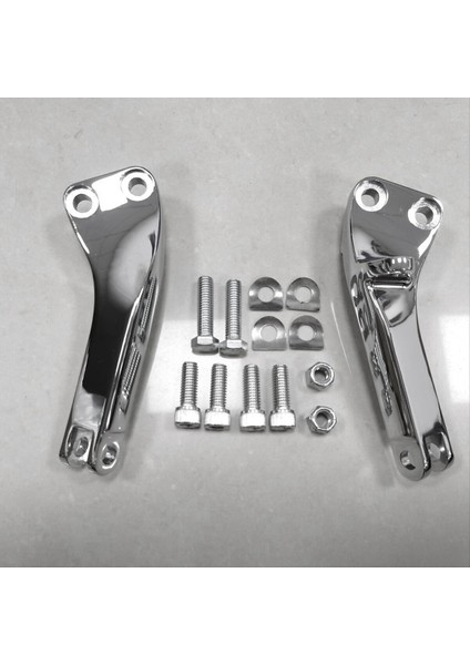 Harley Dyna Super &amp Wide Glide Için Chrome Yolcu Ayağı Peg Montaj Braketi 06-17 (Yurt Dışından) fırsatları