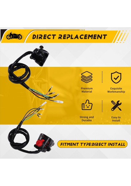 Motosiklet Start-Stop Switch Far Anahtarı 35300-341-671 35300-369-671 Honda CB360G CB550 CB550K CB750K (Yurt Dışından) indirimleri