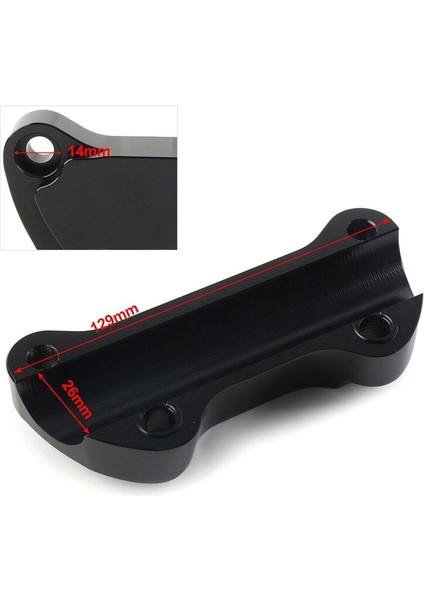 Harley Dyna Softail Sportster 883 Siyah Için 1inch Gidon Yükseltici Üst Kelepçe Kapağı (Yurt Dışından) indirimleri