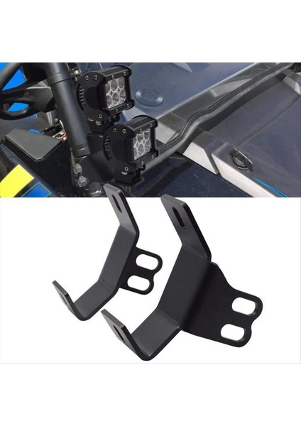 Utv Önlük Yan Sütun Rulo Montaj Braketi LED Iş Işığı Sis Lamba Tutucu Polaris Rzr Xp 1000 900 2014-2022 (Yurt Dışından) fırsatları