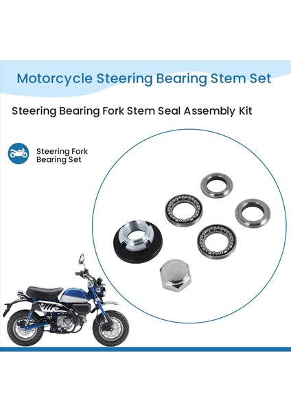 Motosiklet Direksiyon Yatağı Kök Seti Direksiyon Yatağı Çatal Kök Mühür Montaj Kiti Honda Monkey Z50 Z50R XR50 CT70 (Yurt Dışından) indirimleri