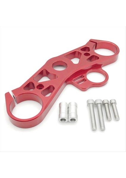 Yamaha Yzf R6 Yzfr6 2008- 2016 Motosiklet Ön Çatal Indirme Üçlü Ağacı Üç Üst Kelepçesi Erkek Aksesuarları Kırmızı (Yurt Dışından)