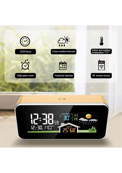 Kablosuz Hava Durumu Istasyonu Ahşap Çalar (Yurt Dışından) fırsatları