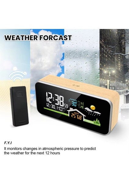 Kablosuz Hava Durumu Istasyonu Ahşap Çalar (Yurt Dışından) indirimleri