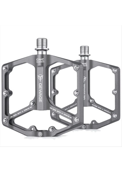 Gewage Titanyum Alüminyum Alaşım 3 Rulmanlar Bisiklet Pedalları Anti-Kayma Bmx Mtb Yol Bisiklet Pedalı Bisiklet Mühürlü Yatak Bisiklet Pedalları (Yurt Dışından)