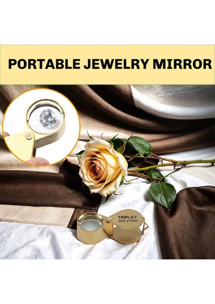 Taşınabilir 30X Güç 21MM Kuyumcular Büyüteç Katlanabilir Altın Göz Loupe Mücevher Mağazası Büyüteç Cam (Yurt Dışından) indirimleri