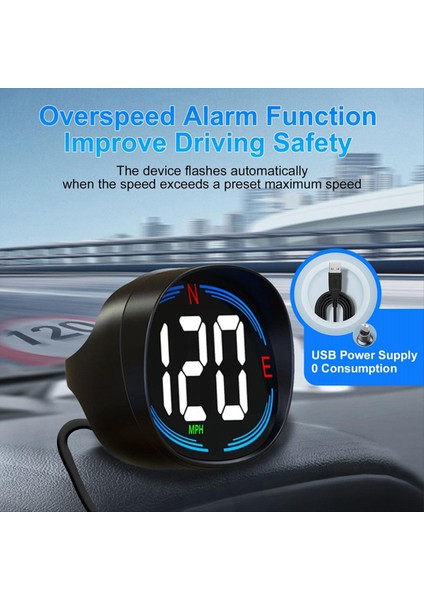Hud Gps Speedometre Evrensel Otomobil Heads-Up Ekran 2 7 Inç Hız Ölçer Tüm Araç Için Pusula Üstü Hız Alarmı (Yurt Dışından) modelleri