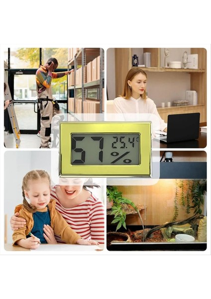Humidor Higrometre Metal Doğru Nem Sensörü Sıcaklık ve Nem Göstergesi Dijital Sıcaklık Göstergesi Taşınabilir (Yurt Dışından) fırsatları