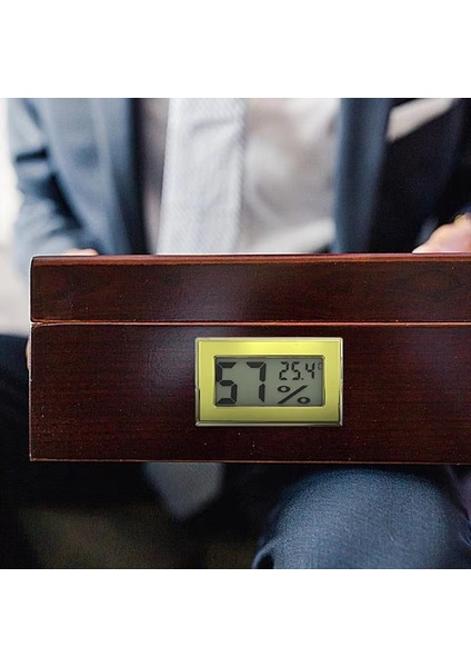 Humidor Higrometre Metal Doğru Nem Sensörü Sıcaklık ve Nem Göstergesi Dijital Sıcaklık Göstergesi Taşınabilir (Yurt Dışından) indirimleri