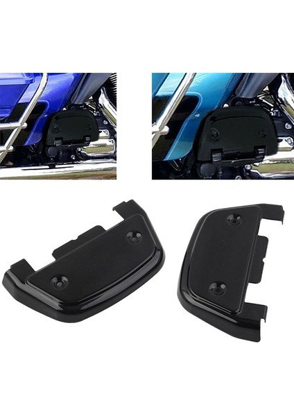 Harley Electra Glide Street Glide Yolu Ultra Softail Siyah D Şeklinde Ayak Kapağı Için Motosiklet Yolcu Ayakkabı Kapakları (Yurt Dışından) fiyatları