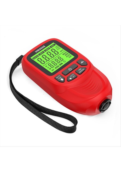 Dijital Araba Boya Kalınlığı Göstergesi HW400S Kaplama Kalınlık Ölçer Otomotiv Kaplama Ölçüm Cihazı Kırmızı (Yurt Dışından)