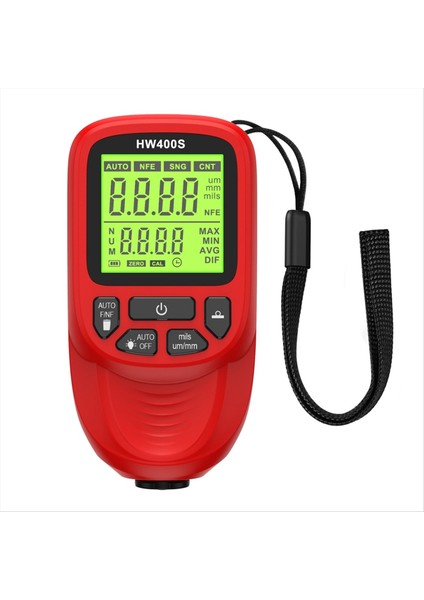 Dijital Araba Boya Kalınlığı Göstergesi HW400S Kaplama Kalınlık Ölçer Otomotiv Kaplama Ölçüm Cihazı Kırmızı (Yurt Dışından) fiyatları