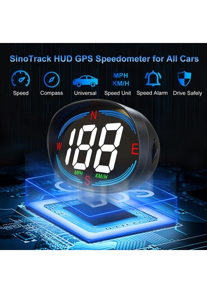 Hud Gps Speedometre Evrensel Otomobil Heads-Up Ekran 2 7 Inç Hız Ölçer Tüm Araç Için Pusula Üstü Hız Alarmı (Yurt Dışından) indirimleri