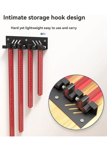 4pcs V-Tipi Inç Ahşap Hattı Çizim Cetveli Paralel/dikey Kaydırma Cetveli Alüminyum Alaşım Ölçüm Işaretleme Cetveli (Yurt Dışından) indirimleri