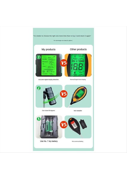 6 Arada 1 Toprak Ph Metre Test Cihazı Toprak Test Cihazı Ph Nem Sayacı Sıcaklık Güneş Işığı Yoğunluk Ölçümü Toprak Asıdik Testi (Yurt Dışından) modelleri