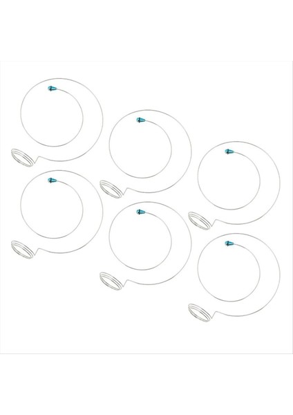 6 Adet Büyüteç Loupe Tutucu Gözlemcileri Kuyumcular Loupe Lens Kafa Bandı Loupe Kordon Tutucular Paslanmaz Çelik Tel (Yurt Dışından)