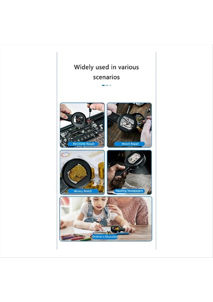 Yüksek Çözünürlüklü El Tipi Büyütme Cam Fotoğraflanabilir IPS Renk Ekranı Yerleşik LED Işıklar Akıllı Büyüteç (Yurt Dışından) fiyatları