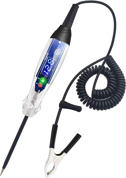 Araba Testi Işığı 4-60V Dc Dijital LED Devre Test Cihazı Voltmetre ile Lamba Test Cihazı Otomatik Voltaj Test Cihazı (Yurt Dışından)