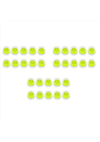 30PCS Mini Kabarcık Ruhu Seviyesi 10X6MM Dairesel Bullseye Kabarcık Seviyeleri Tipne Tipod Teleskop 10X6MM Yapısal Olmayan (Yurt Dışından)
