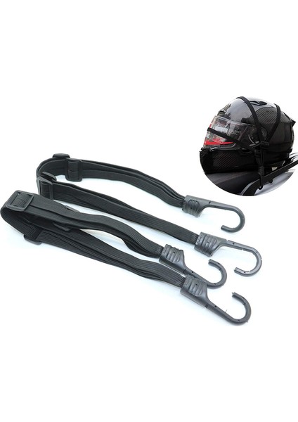 4x Motosiklet Bagaj Halat Spor Tankı Net Kask Çantası Gündüzleri Kapak Ağ Tail Çerçeve Kask Kayışı 2 Kanca (Yurt Dışından) modelleri