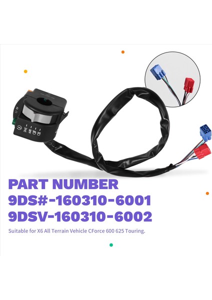 Sol Gidon Anahtarı Assy 9DSV-160310-6002 Cfmoto Atv Cforce 600 625 Touring CF600AU-3L CF600AU-3S 9ds -160310-6001 (Yurt Dışından) indirimleri