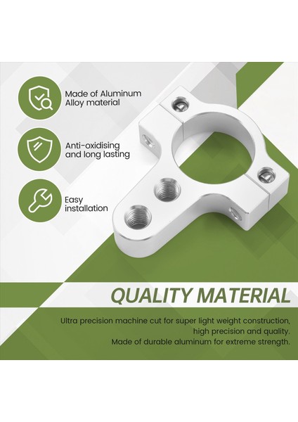 27MM Alüminyum Direksiyon Damper Çatal Çerçeve Montaj Kelepçesi Braket Ayak Fikir Motosiklet Bisikleti Modifikasyonu Gümüş (Yurt Dışından) indirimleri