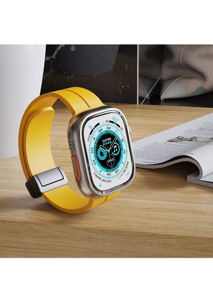 CPT83 Apple Watch 42MM KR412 Elegance Stylısh Kordon - Koyu Yeşil indirimleri