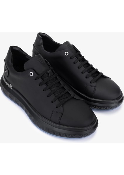 Erkek Hakiki Deri Siyah Casual Ayakkabı 698 1225-7 Erk Ayk SK25-26 Sıyah Met fiyatları