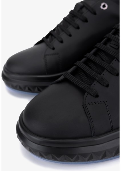 Erkek Hakiki Deri Siyah Casual Ayakkabı 698 1225-7 Erk Ayk SK25-26 Sıyah Met modelleri