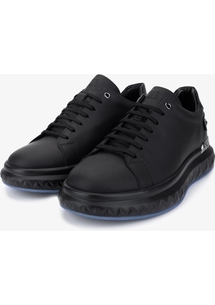 Erkek Hakiki Deri Siyah Casual Ayakkabı 698 1225-7 Erk Ayk SK25-26 Sıyah Met fırsatları