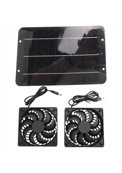 2x 12V Güneş Egzoz Fanı 6 Inç Vantilatör Güneş Paneli ile Çalışan Fan Hava Çıkarıcı (Yurt Dışından) fiyatları