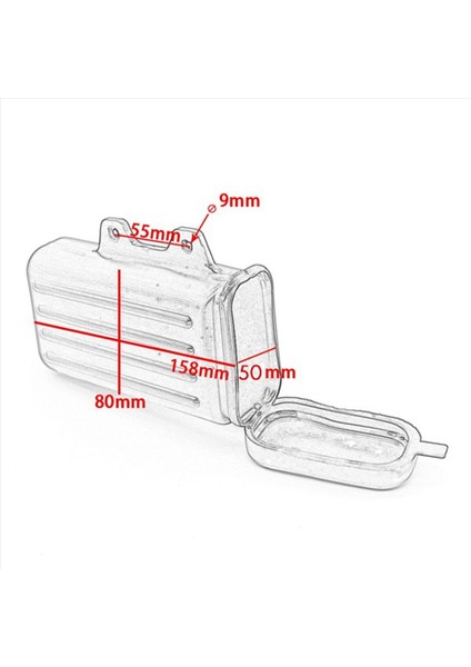 2x Motosiklet Araç Kutusu Araç Kutusu Suzuki DR250 Djebel TW200 TW225 Için Depolama (Yurt Dışından) indirimleri
