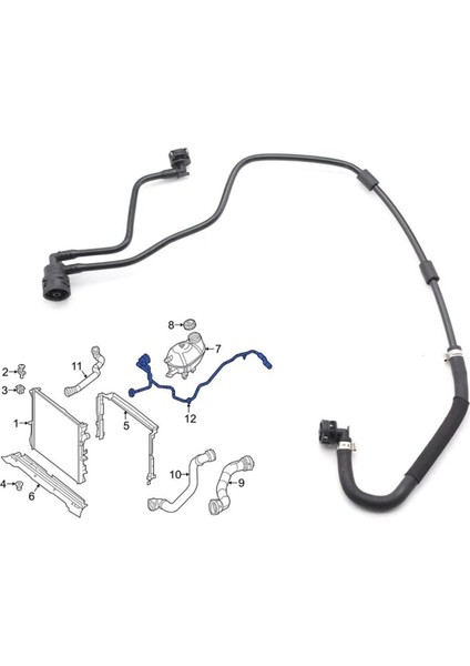Havalandırma Hortumu Boru Yardımcısı Su Isıtıcısı Su Borusu Egzoz Borusu A2135010625 Mercedes Benz Glc E400 E43 C43 Amg 3 0 V6 2017-2024 (Yurt Dışından) fiyatları