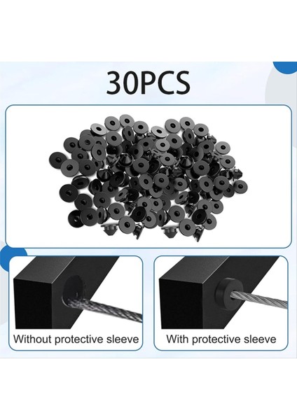 30 Derece Kablo Korkuluk Kiti 1/8 &quot Kablo Korkuluk Sonrası Koruyucu Kovanlar Için 1/8&quot 5/32 &quot 3/16&quot Tel Halat Metal Direkler Için (Yurt Dışından) modelleri