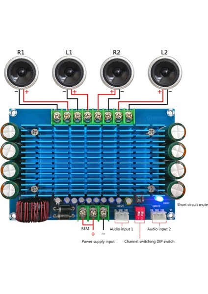 2x XH-M180 TDA7850 4X50W Araba 4 Kanal 12V Yüksek Güçlü Ses Amplifikatörü Devre Kartı Modülü (Yurt Dışından) indirimleri