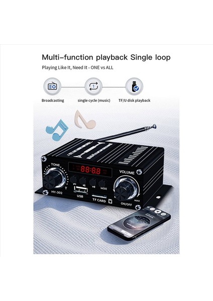 2x Yeni Dijital Bluetooth Amplifikatör 12 V Ev Araba 2 Kanal Hıfı Ses Hoparlörü Fm Alıcı Ses Amplificador Clase-Ab Amp (Yurt Dışından) modelleri