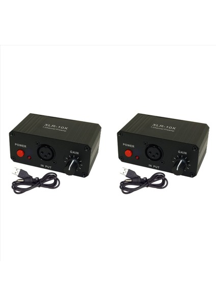 2x XLR-10X 1 Kanal Xlr Arayüzü Dengeli Ses Amplifikatörü NE5532 Dinamik Mikrofon Mikrofon Ön Amplifikatör (Yurt Dışından)