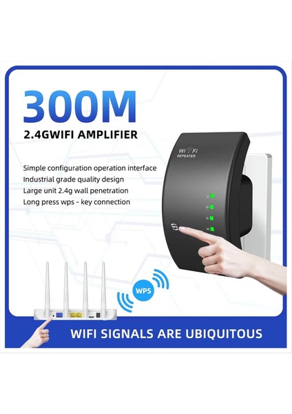Kablosuz Wifi Tekrarlayıcı Wifi Genişletici Ultraboost Wifi Amplifikatör Uzun Menzilli Tekrarlayıcı 300 M Wi-Fi Güçlendirici Tekrarlayıcı Abd Tak (Yurt Dışından) fiyatları