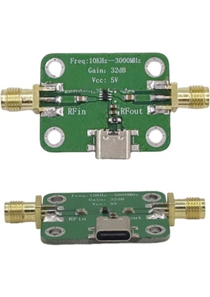 10KHZ-3GHZ Düşük Gürültü Orta Güç Tipi-C Lna Rf Geniş Bant Amplifikatör Modülü 32DB Kazanç (Yurt Dışından) fırsatları