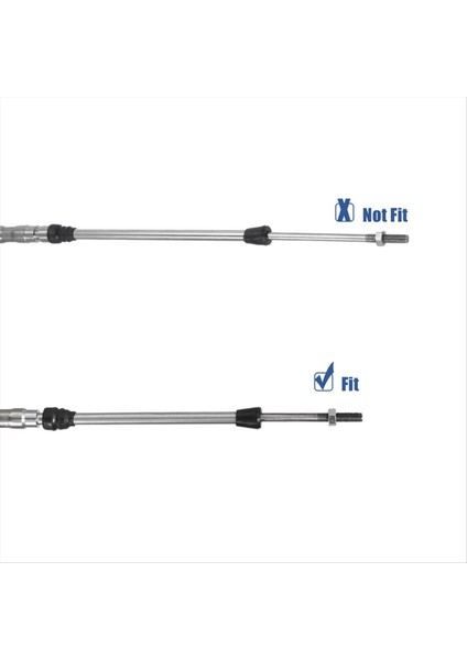 2pcs 13FT 4 Metre 157 Inç Deniz Tipi 3300 / 33C Gaz Kelebeği Vardiyası Yamaha Dıştan Takma Motor Için Uzaktan Kumanda Kablosu (Yurt Dışından) modelleri