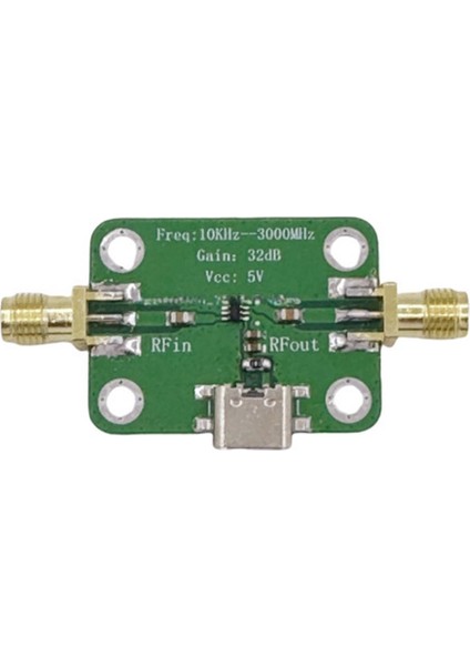10KHZ-3GHZ Düşük Gürültü Orta Güç Lna Rf Geniş Bant Amplifikatör Modülü Tip-C Arayüzü 32DB Kazanç (Yurt Dışından) fiyatları