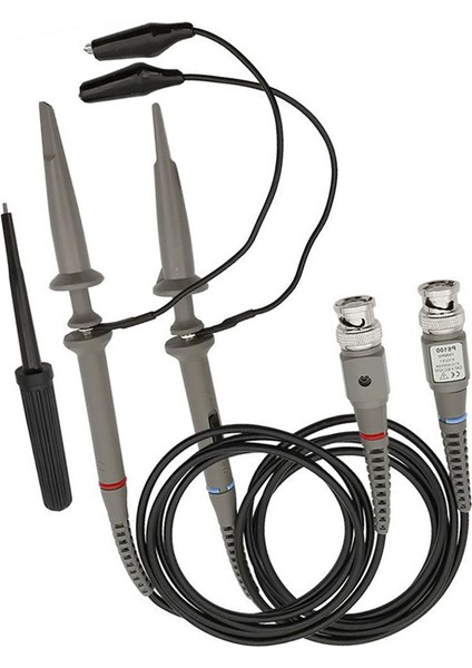 P6100 Bnc Osiloskop Probu Kiti-2 Paket Yüksek Hassas Klip Probu Kablo Kelepçesi Osiloskop Test Teli Parçalar Için Güvenilir (Yurt Dışından)