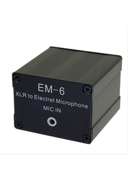 Xlr Ila 3,5 mm Elektrik Kondenser Mikrofon Mikrofon Kafa Amplifikatör Mikser Ses Kartı Pikap Dönüştürücü (Yurt Dışından)