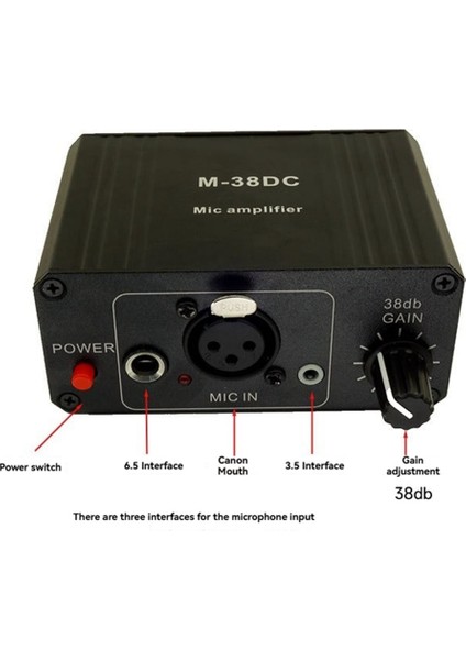 Taşınabilir Mikrofon Preamp 48 V Phantom Güç Yüksek Kazançlı Xlr Çıkış Mikrofon Preamplifikatör Için Dinamik/kondenser Mikrofon C (Yurt Dışından) fiyatları