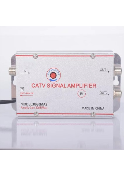 8630MA2 30DB Kablo Tv Splitter Amplifikatör Dijital Tv Anten Sinyal Güçlendirici Ev Tv Ekipmanları 45MHZ - 860MHZ Ab Tak (Yurt Dışından) fırsatları