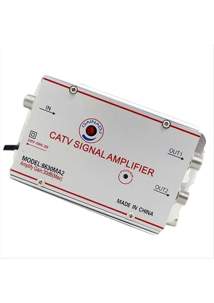 8630MA2 30DB Kablo Tv Splitter Amplifikatör Dijital Tv Anten Sinyal Güçlendirici Ev Tv Ekipmanları 45MHZ - 860MHZ Ab Tak (Yurt Dışından) indirimleri