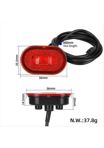 Xiaomi Mı4 Ultra Elektrikli Scooter Parçaları Kickscooter Tail Işık Aksesuarları (Yurt Dışından) indirimleri