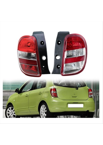 Araba Arka Lamba Fren Lambası Arka Tampon Işık Dönüş Sinyal Lambası Kapağı Nissan Için Ampul Olmadan Mart 2010-2016 Sol (Yurt Dışından) modelleri