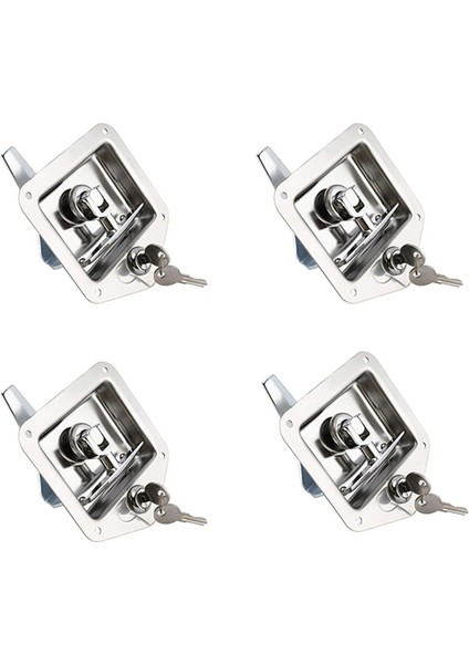 4 Pack Paslanmaz Çelik Araba Römork Kapı Mandal T-Serayı Kilitleme Römork Kapısı Mandal 8 Anahtarlı Raket Giriş Kapısı Kilidi (Yurt Dışından) modelleri