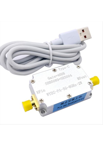 5ghz-5 8ghz SE5004 2W Wıfı Rf Güç Amplifikatörü 40DB W Tip-C Kablo Radyo Verici Sinyali 5 8g Video Iletimi (Yurt Dışından)